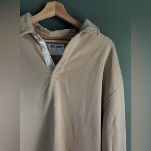 Old Navy Men's Beige Button Down Shirt